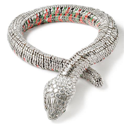 collier cartier serpente|1968 cartier snake necklace.